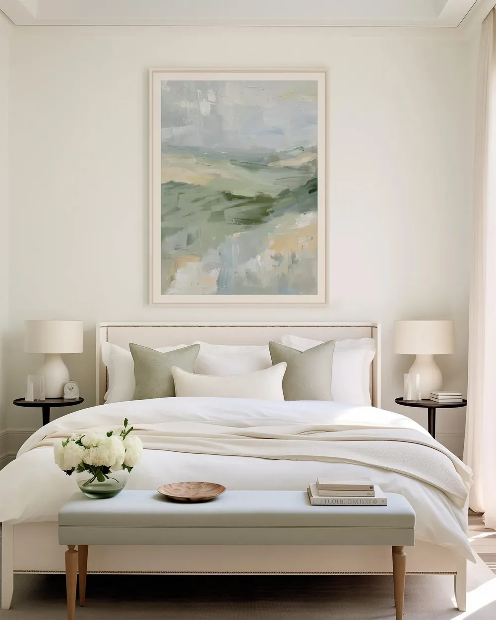 Minimalist Abstract Landscape Art Print, Rustic Nature Decor - Image 2