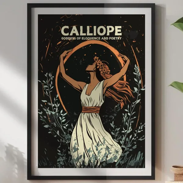 Calliope Goddess Greek Mythology Art Print