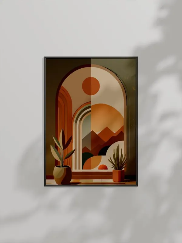 Desert Archway Boho Minimalist Art Print