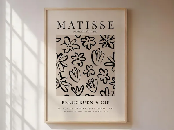 Matisse Floral Illustration, Vintage Art Print