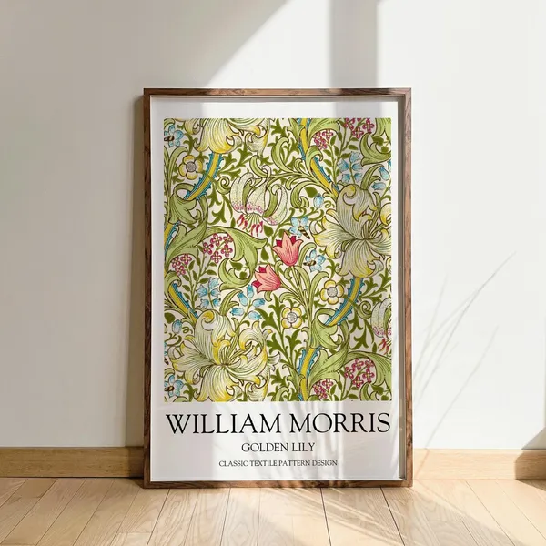William Morris Golden Lily Vintage Poster