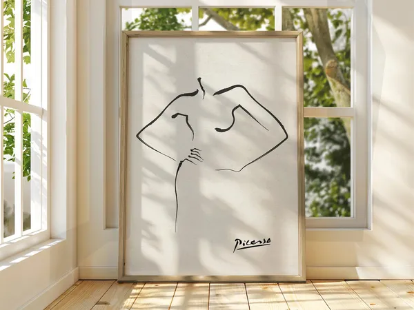 Pablo Picasso Exhibition Line Classic Poster