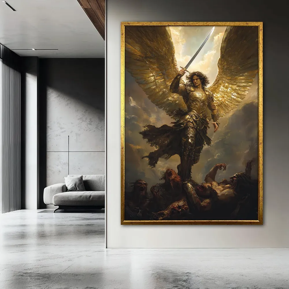 Archangel Michael Poster, Divine Warrior Wall Art - Image 3