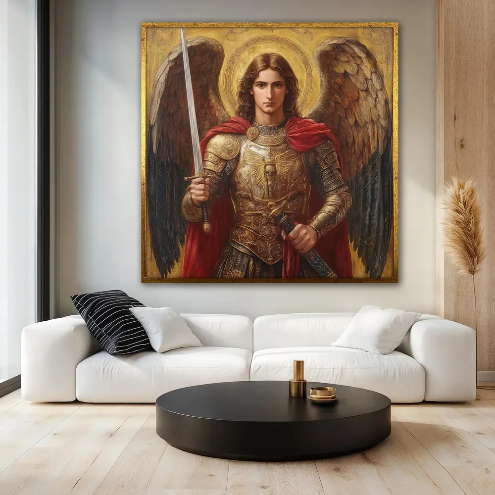 Archangel Michael Religious Angel Art Print - Image 3