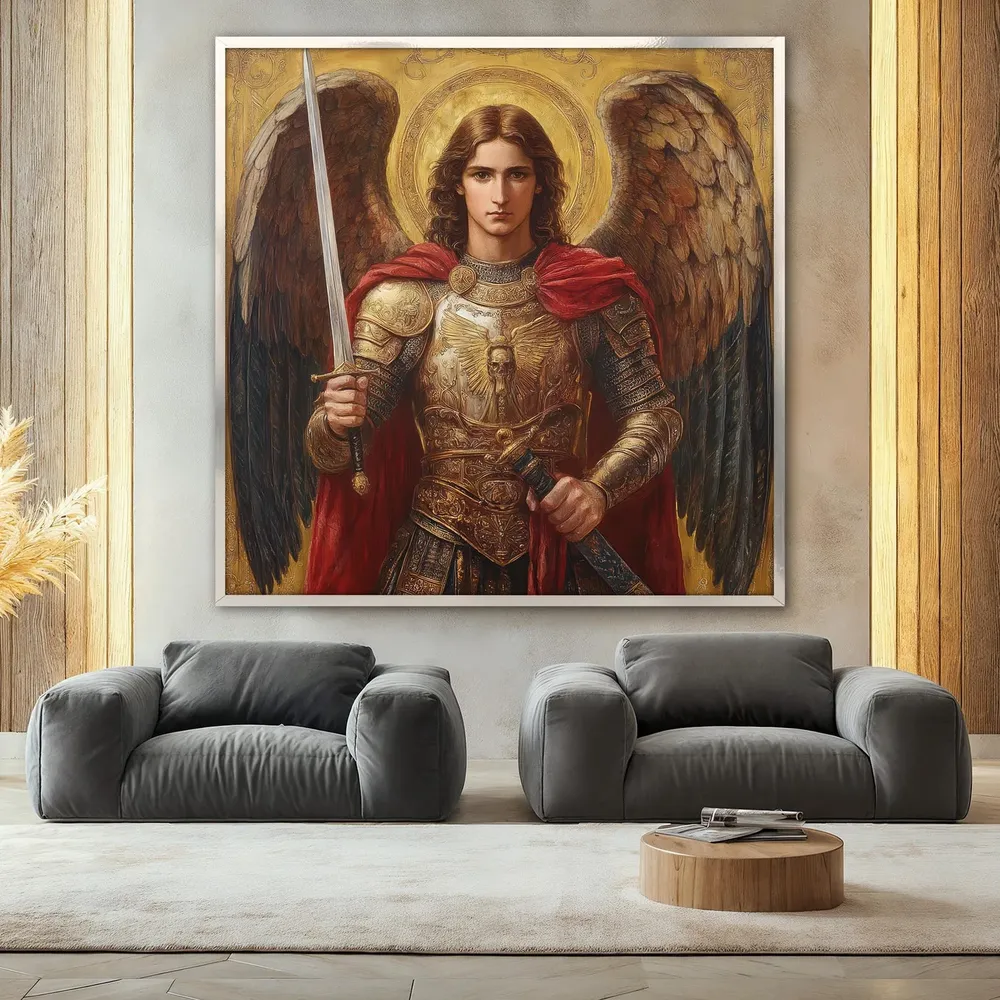 Archangel Michael Religious Angel Art Print - Image 2