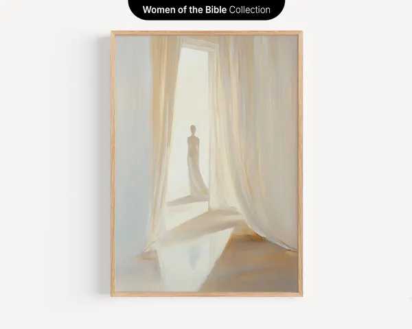 Esther Approaches the King Minimalist Art Print