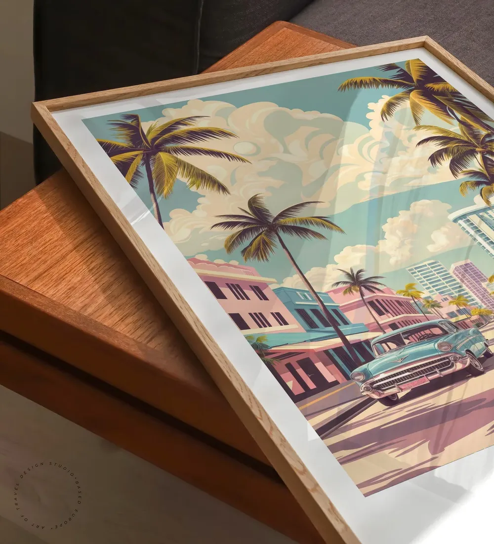 Miami Florida Travel Poster, Travel Poster - Image 6