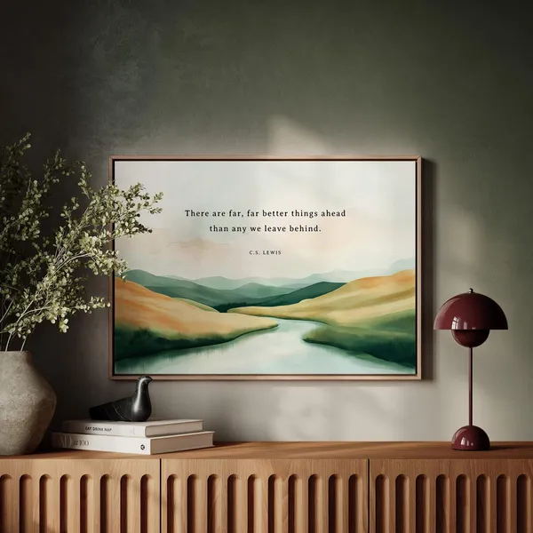 C.S. Lewis Quote Art Print, Inspirational Decor
