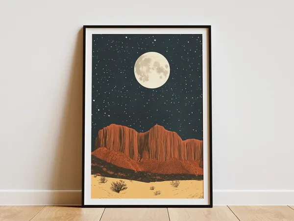 Big Bend National Park Vintage Travel Poster Print
