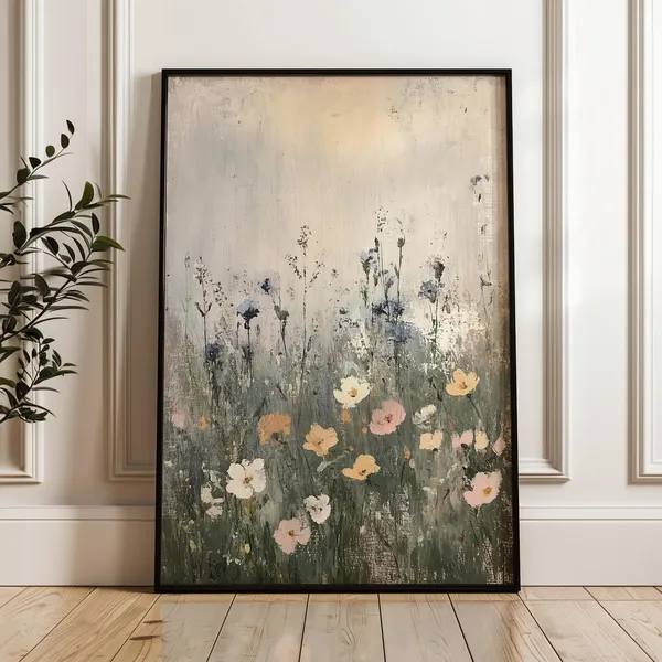 Abstract Floral Botanical Modern Flower Art Print