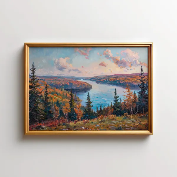 Algonquin Autumn Lake Provincial Park Art Print