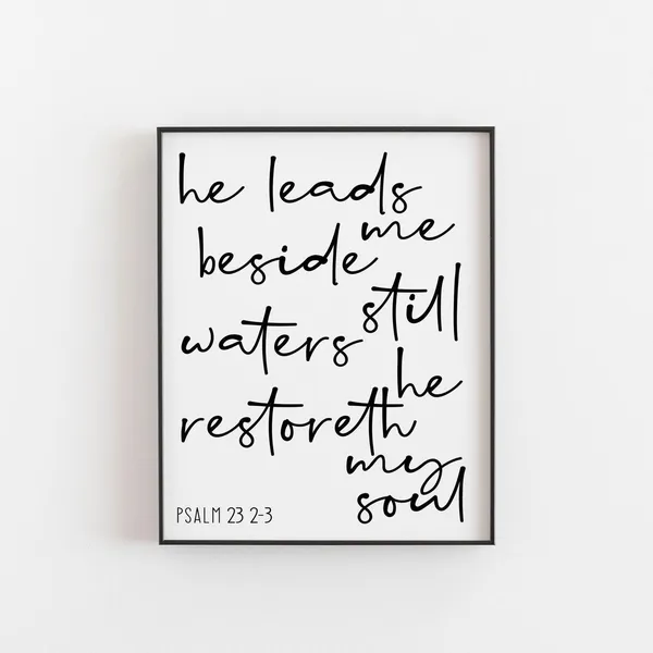 Psalm 23 - Scripture Wall Art
