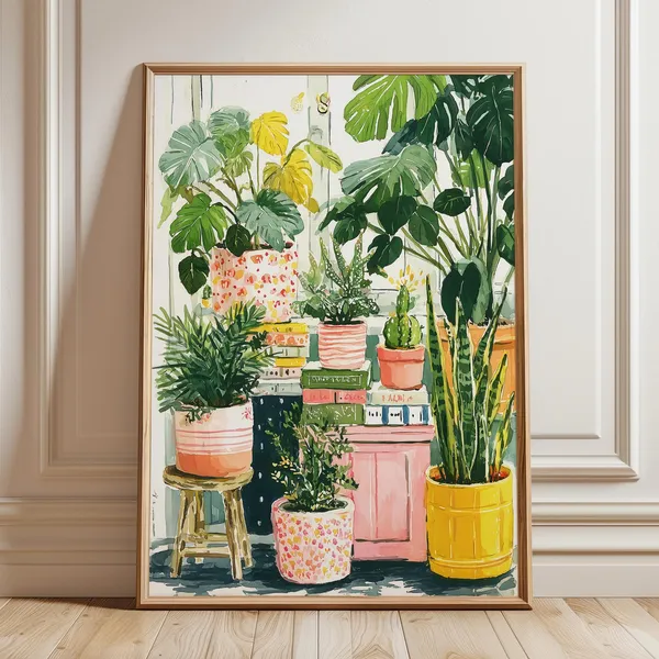 House Plant Botanical Wall Decor Art Print