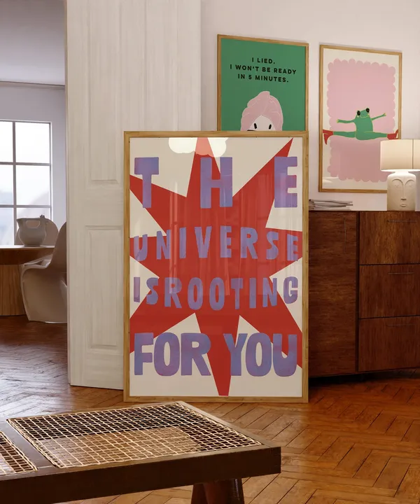 Retro The Universe Is Rooting For You Art Print