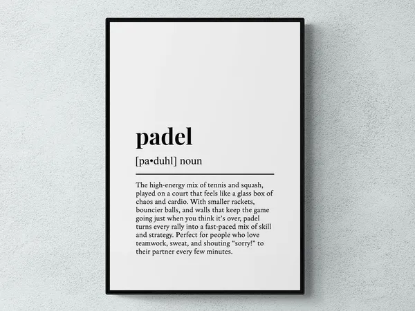 Padel Funny Definition Sport Gift Art Print