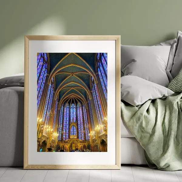 Paris Saint-Chapelle Stained Glass Art Print