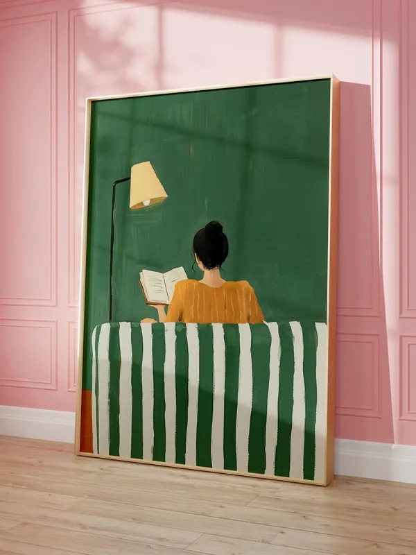 Emerald Green Classic Travel Poster