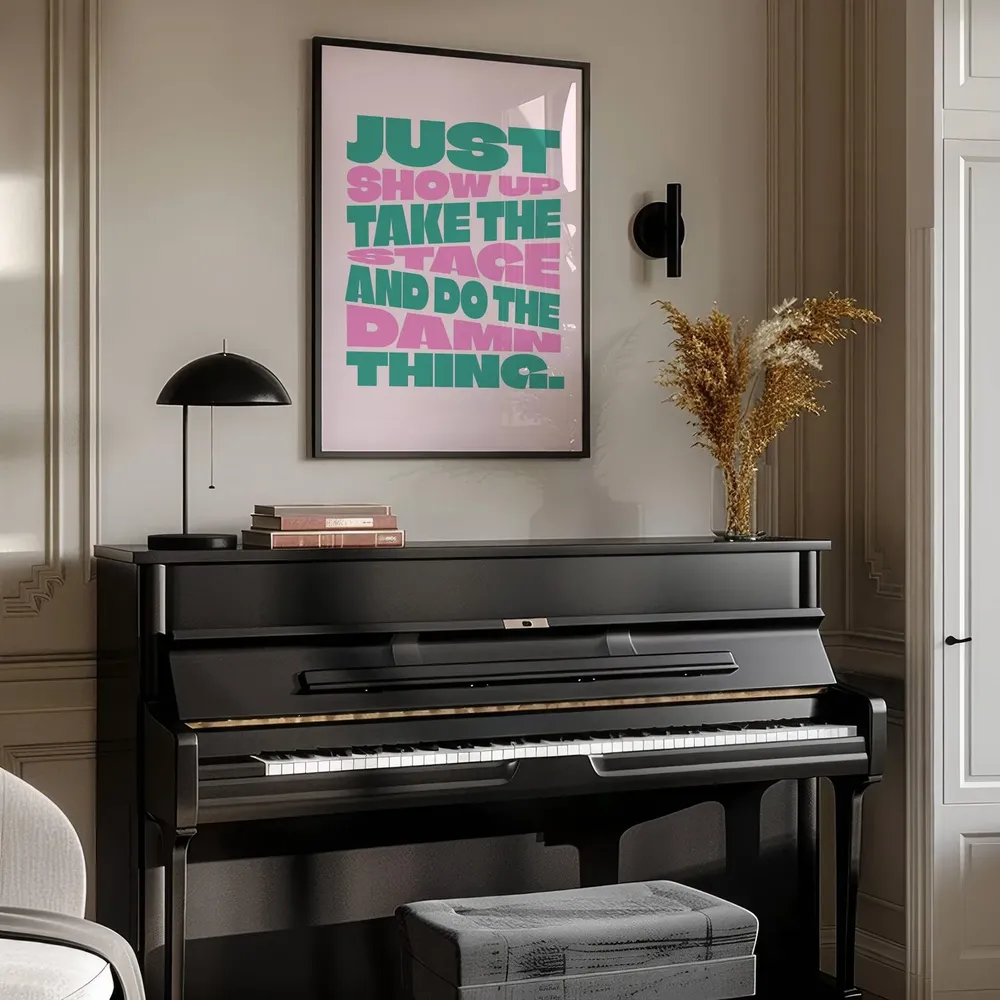 Motivational Quote Poster, Performing Arts Decor - Image 2