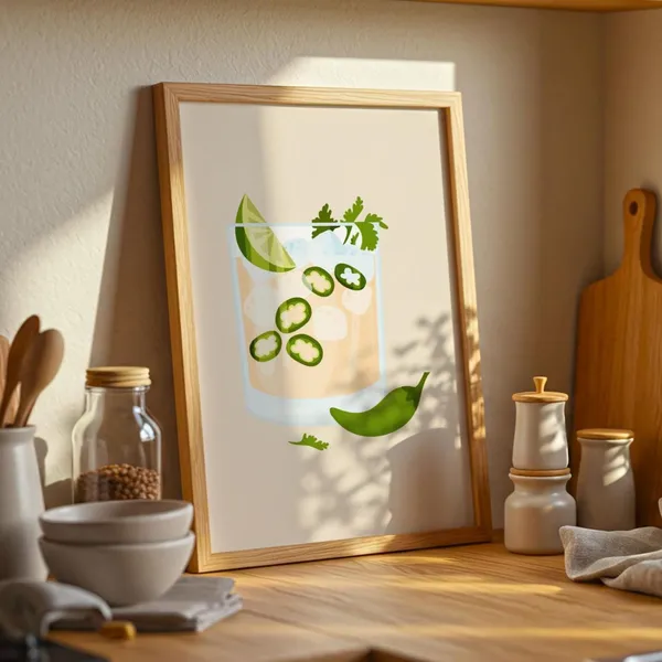 Jalapeno Spicy Margarita Poster, Ibiza Cocktail Humor