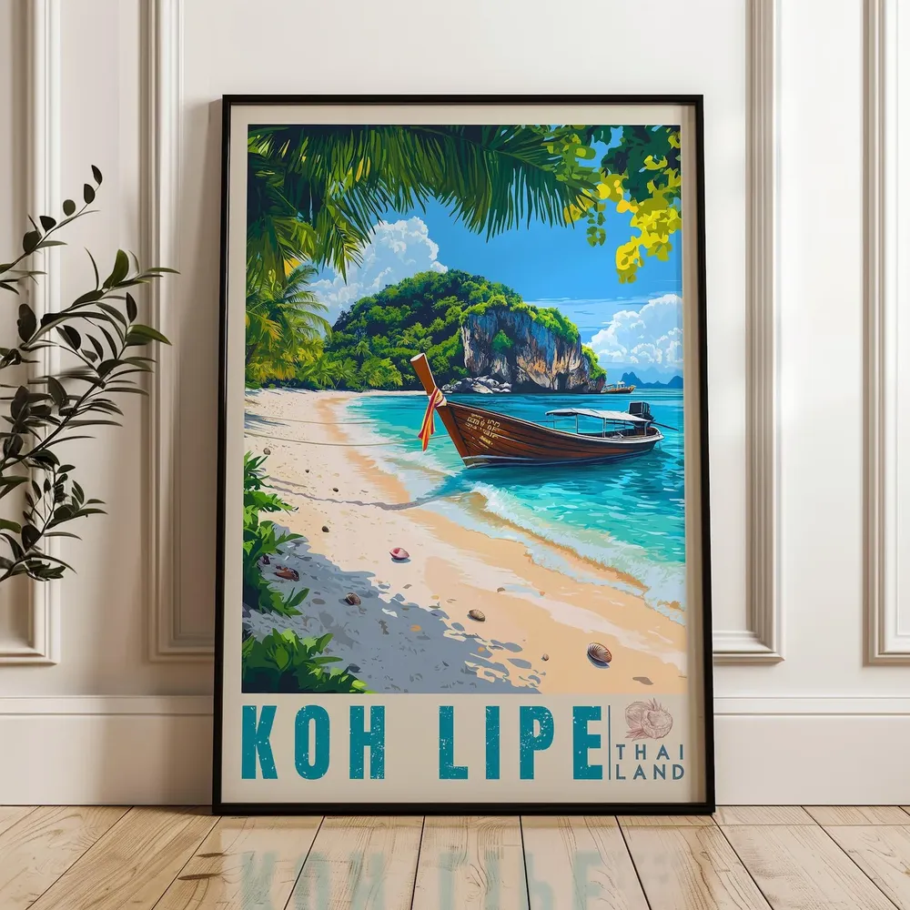 Koh Lipe Travel Poster, South East Asia