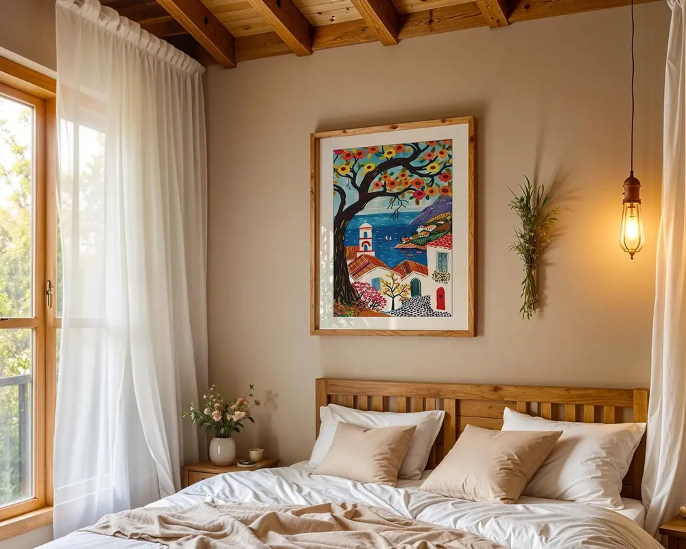 Mediterranean Village Amalfi Coast Travel Poster - Image 4