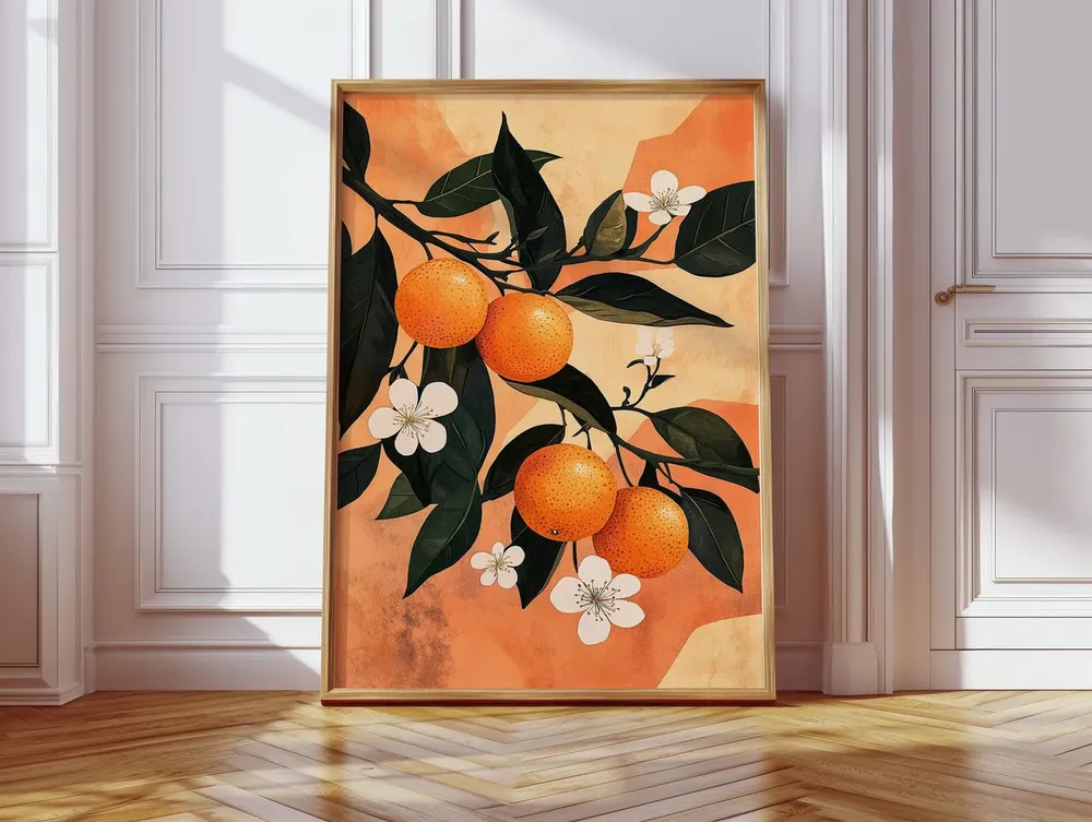 Citrus Orange Vintage Botanical Fruit Print - Image 4