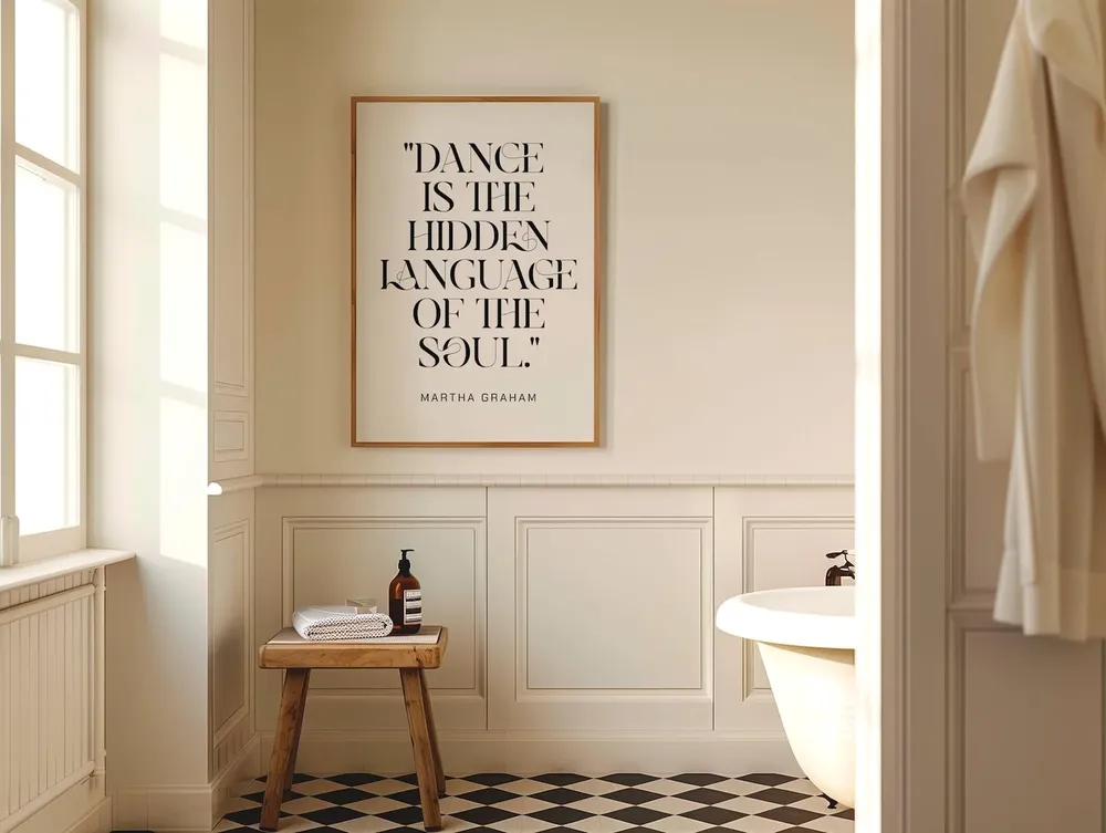 Martha Graham Dance Quote Art Print, Studio Decor - Image 2