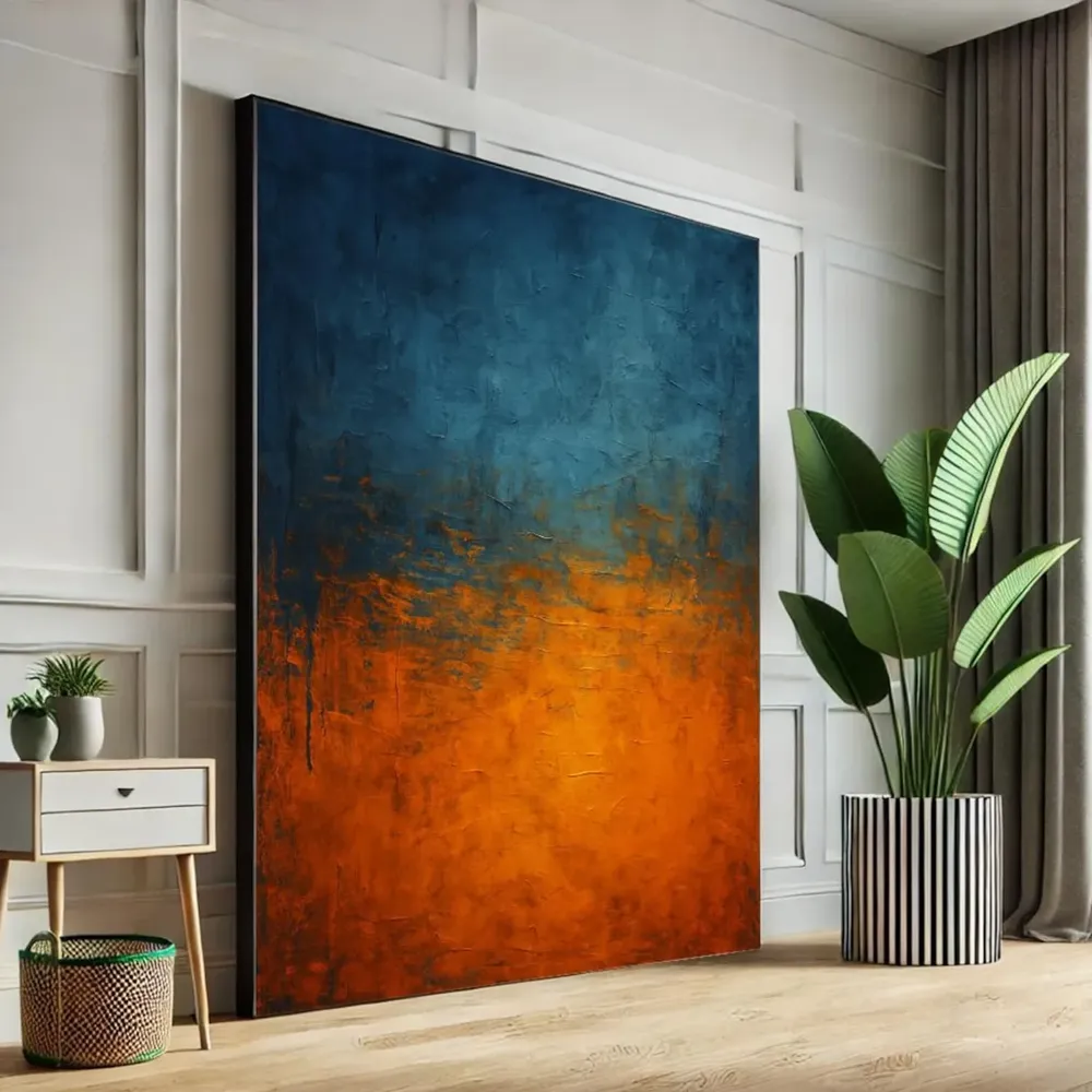 Mark Rothko Orange And Blue Abstract Art Print