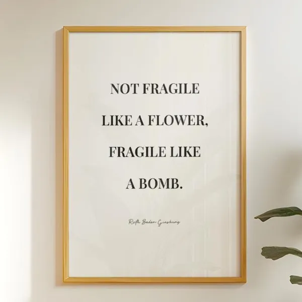 Ruth Bader Ginsburg Feminist Art Print, Empowerment