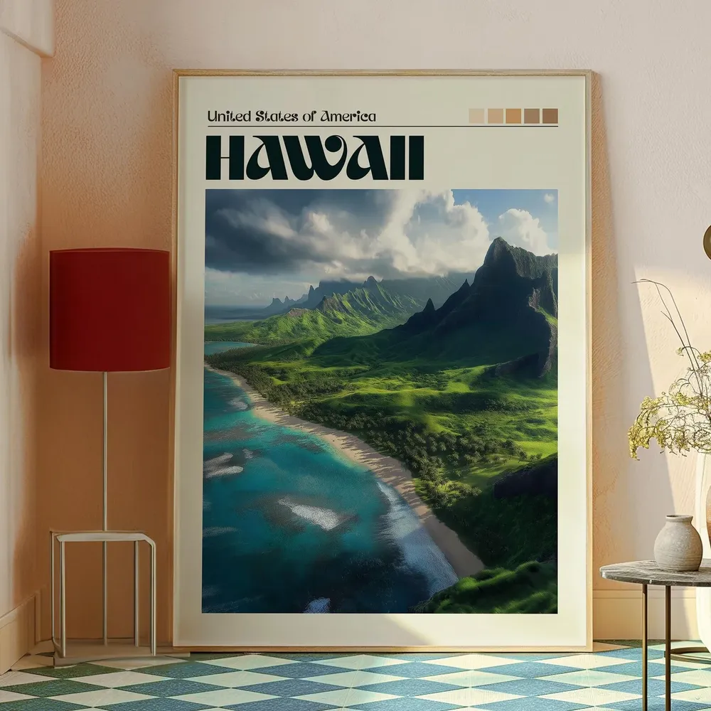 Hawaii Print Wall Art, Big Island Travel Poster - Image 2