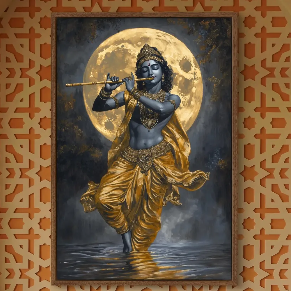 Meditative Lord - Traditional Travel Poster - Image 3