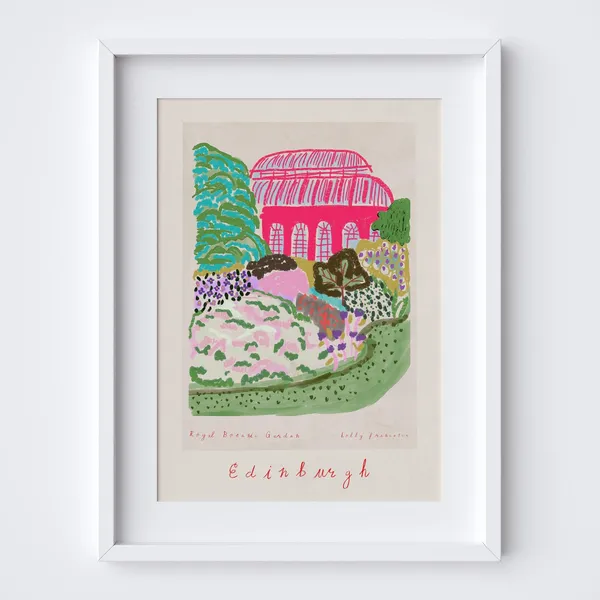 Royal Botanic Garden Edinburgh Art Print, Scotland Landmark