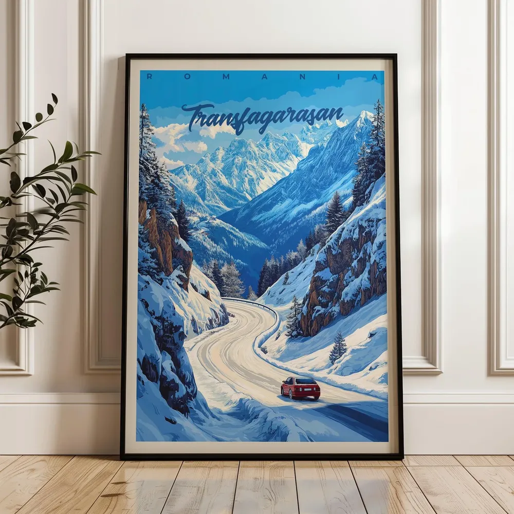 Transfagarasan Road Poster, Carpathian Mountains