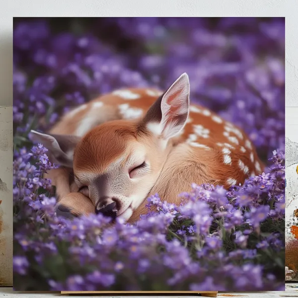 Baby Deer Wall Art, Nursery Decor Art Print