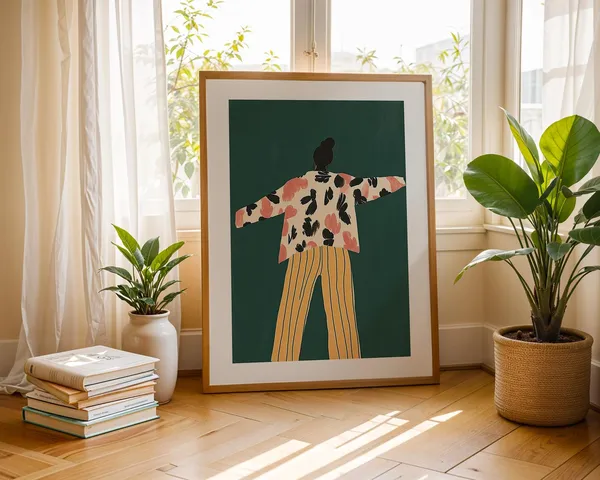 Minimalist Fashion Illustration, Stylish Woman Art Print