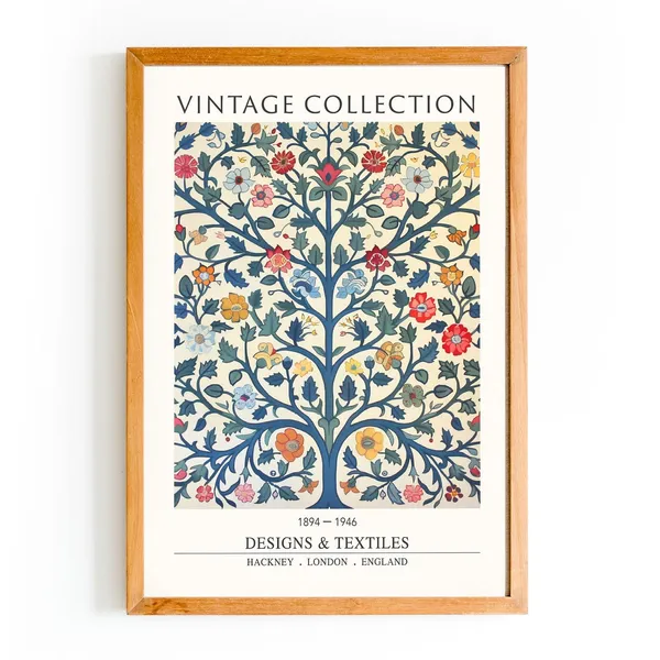 Tree Of Life Floral Print, William Morris Style