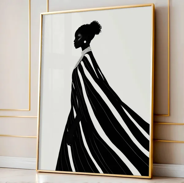 Afrocentric Abstract African Woman Art Print
