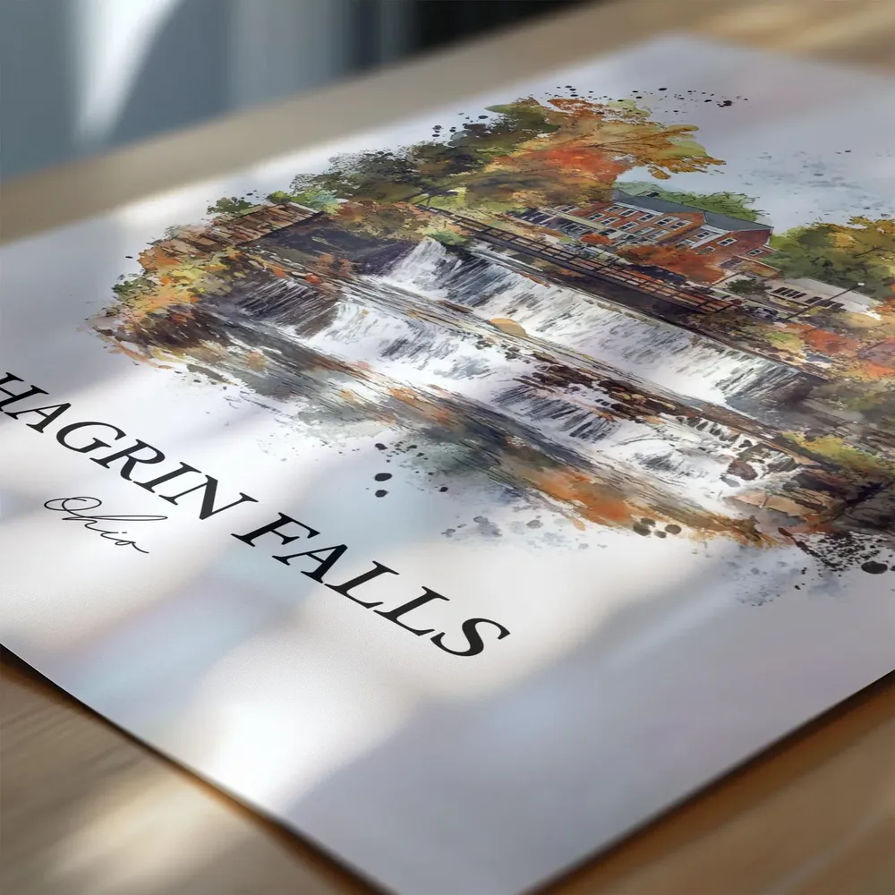 Chagrin Falls, OH Travel Poster, Cuyahoga County - Image 6