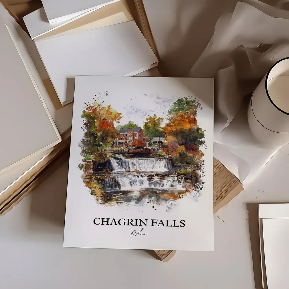 Chagrin Falls, OH Travel Poster, Cuyahoga County - Image 3