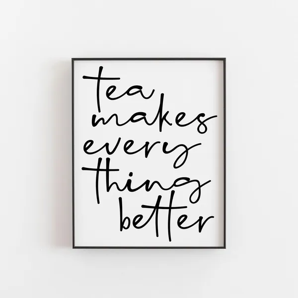 Tea Art Print, Kitchen Dining Room Decor