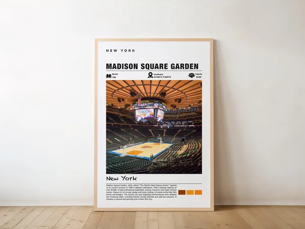 Madison Square Garden Photo Poster, New York Landmark