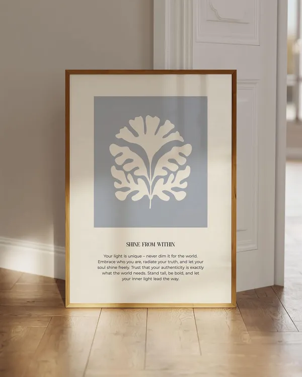 Spiritual Quotes Art Print, Positive Motivational Wall Decor