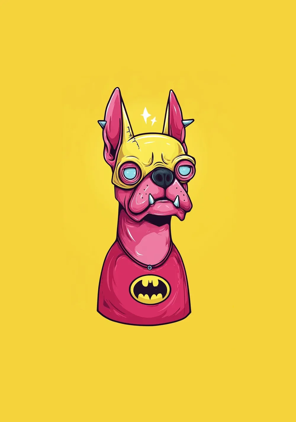 The Caped Canine Art Print