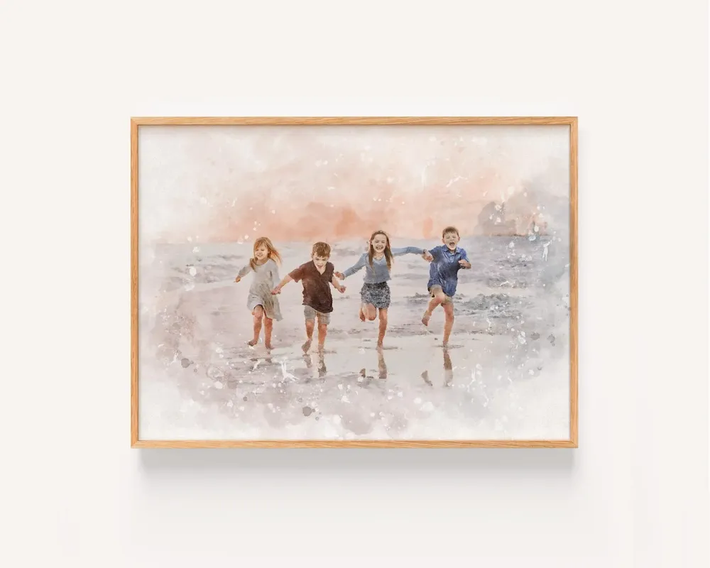 Custom Watercolor Pet Portrait, Personalised Gift - Image 2