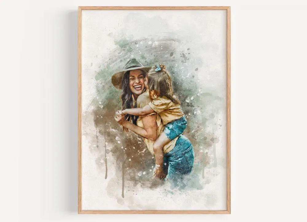 Custom Watercolor Pet Portrait, Personalised Gift