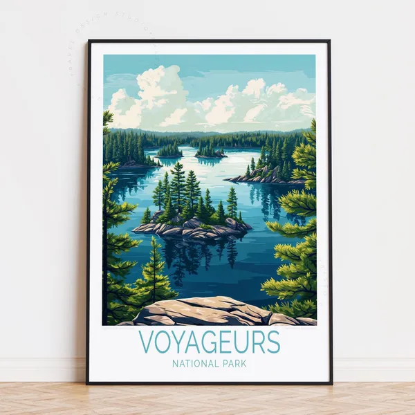 Voyageurs National Park Personalised Wall Art Print