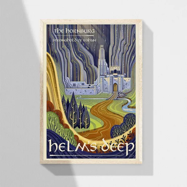 Helms Deep Travel Fantasy Poster