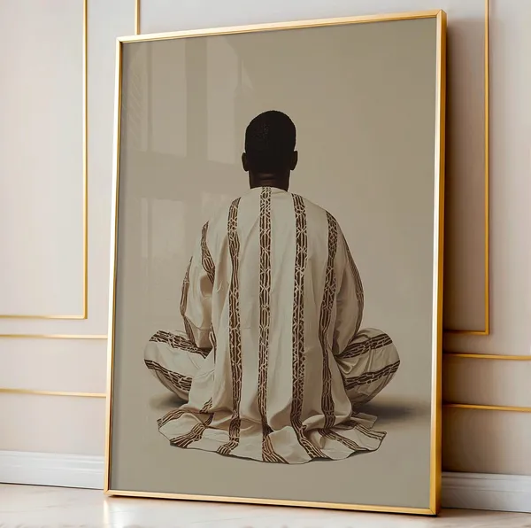 African Man Ethnic Art Print, Afrocentric Decor
