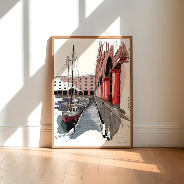 Liverpool Albert Dock City Art Print