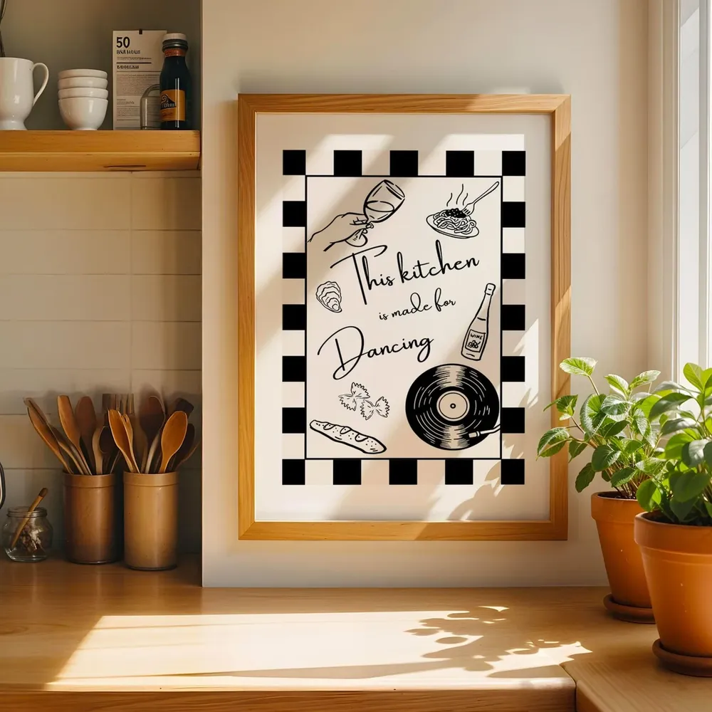 This Kitchen Is Made For Dancing, Vintage Kitchen Art Print - Image 2